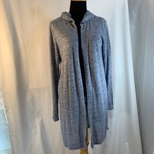 Cynthia Rowley 100% Linen Hooded Cardigan